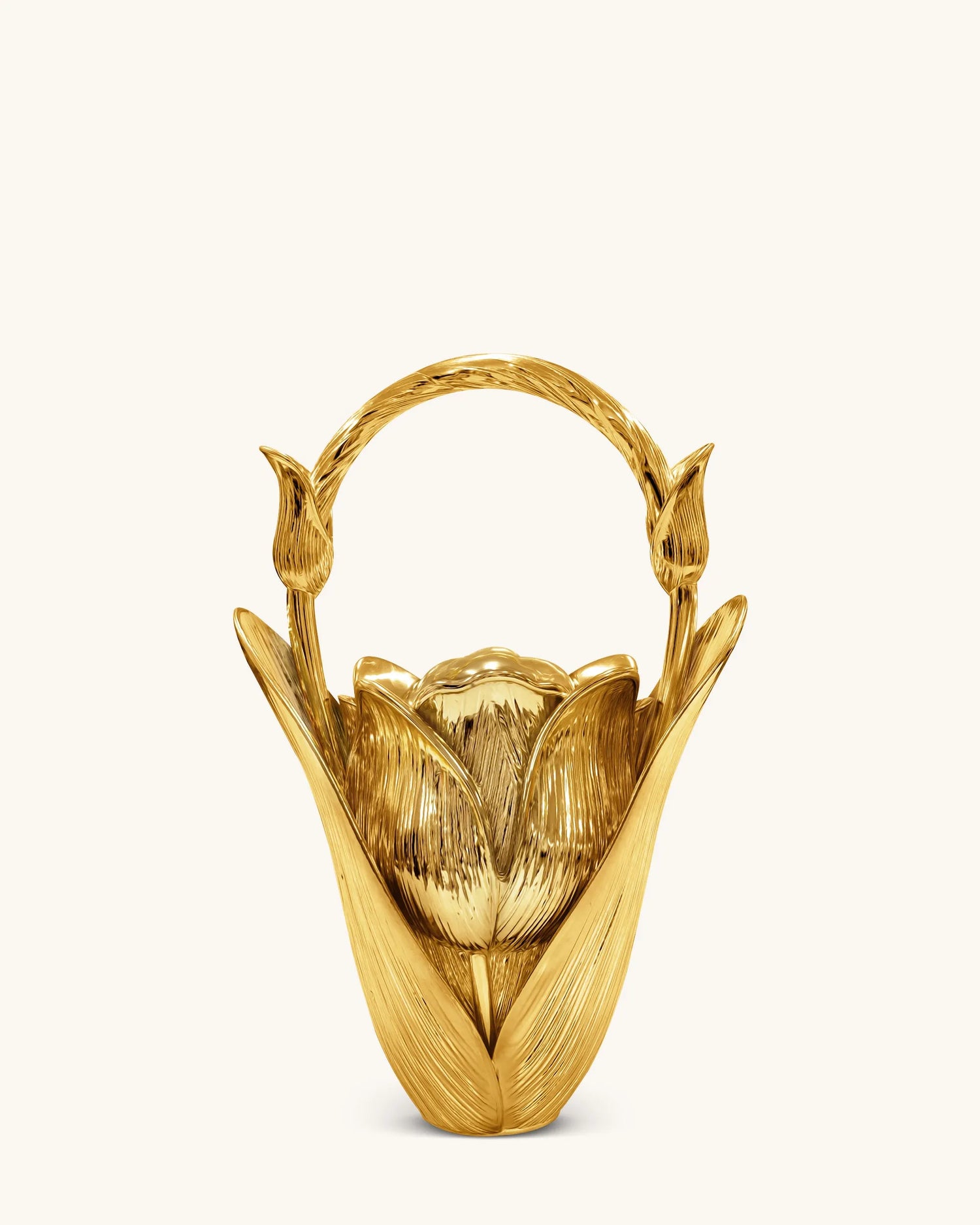 JW PEI Gold Women Ella Tulip Vase Top Handle Bag - Gold SKU: 7C521-8_Gold Image 01