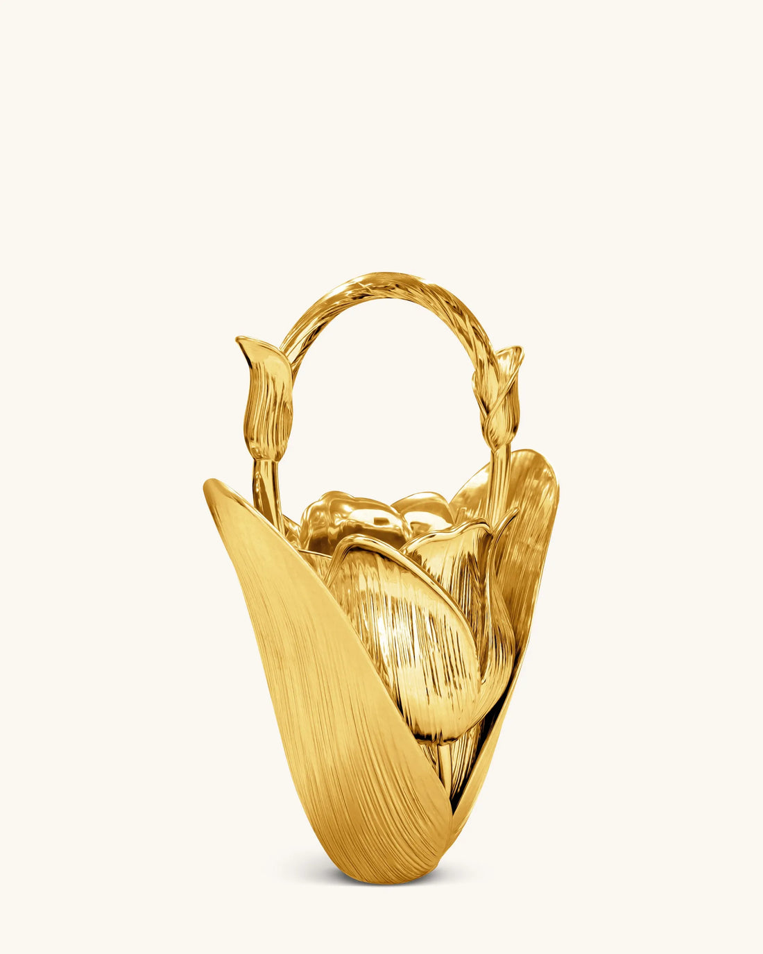 JW PEI Gold Women Ella Tulip Vase Top Handle Bag - Gold SKU: 7C521-8_Gold Image 02