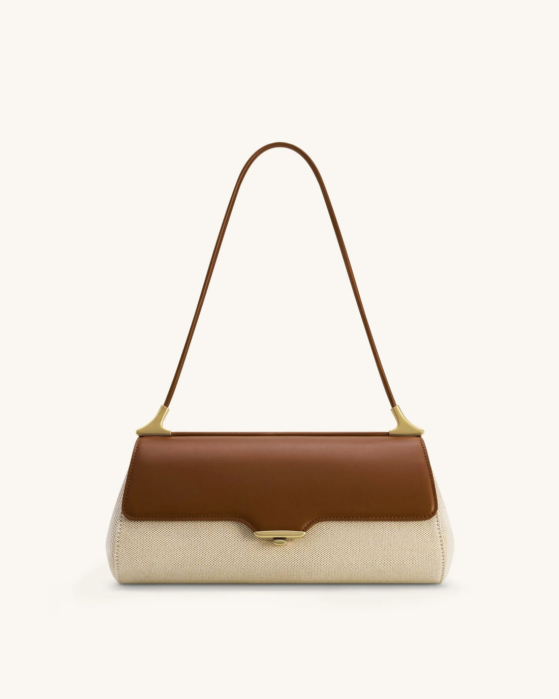 JW Pei Brown Canvas Women Eloise Shoulder Bag SKU: 7C66-31_Brown Canvas Image 01