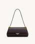 JW PEI Dark Brown Women Eloise Woven Shoulder Bag  SKU: 7C66-35_Dark Brown Image 01