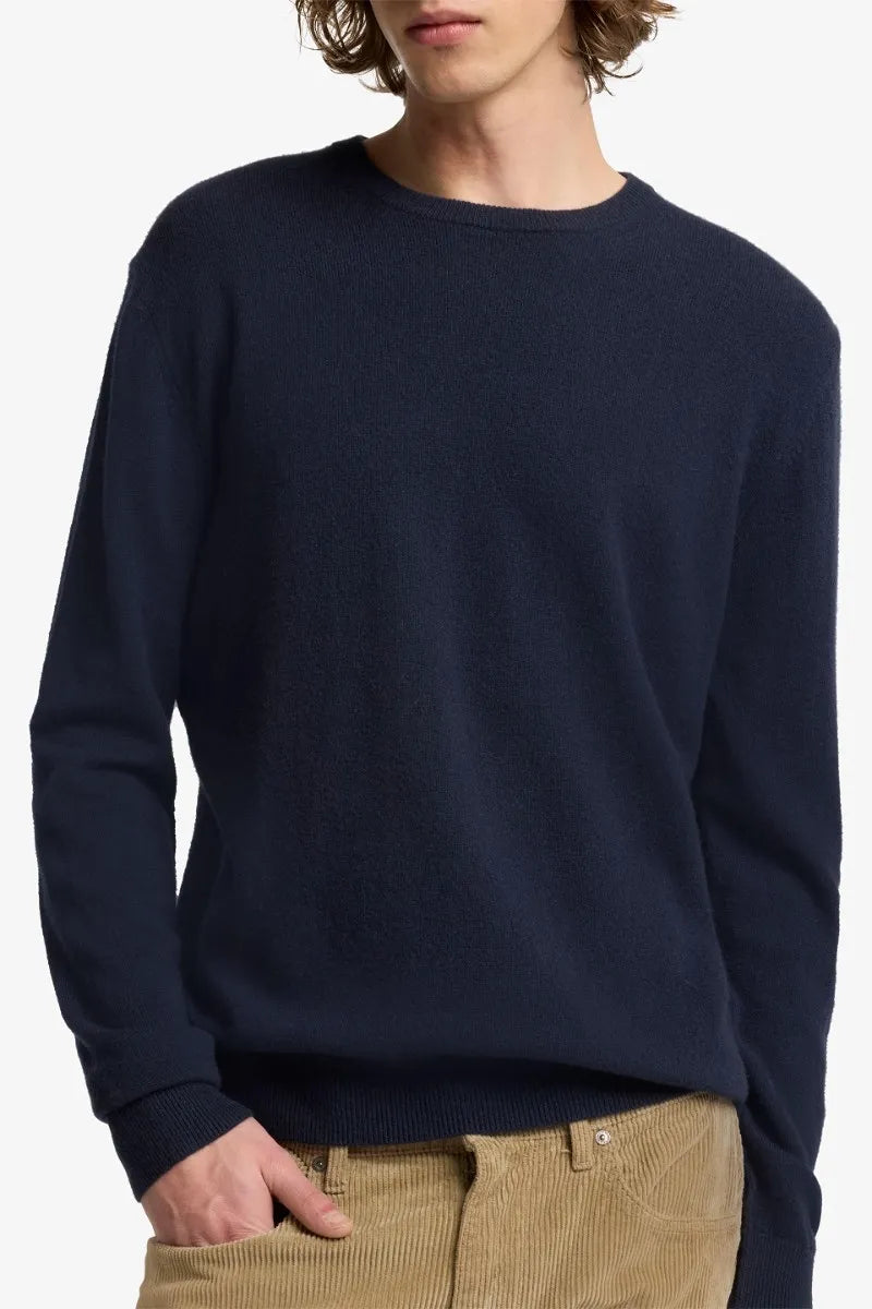 7 For All Mankind_Blue_Crew Neck Sweater in Cashmere_7M0D0F16_1PJ_03