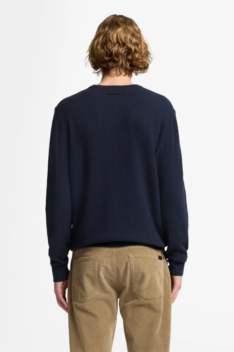 7 For All Mankind_Blue_Crew Neck Sweater in Cashmere_7M0D0F16_1PJ_04