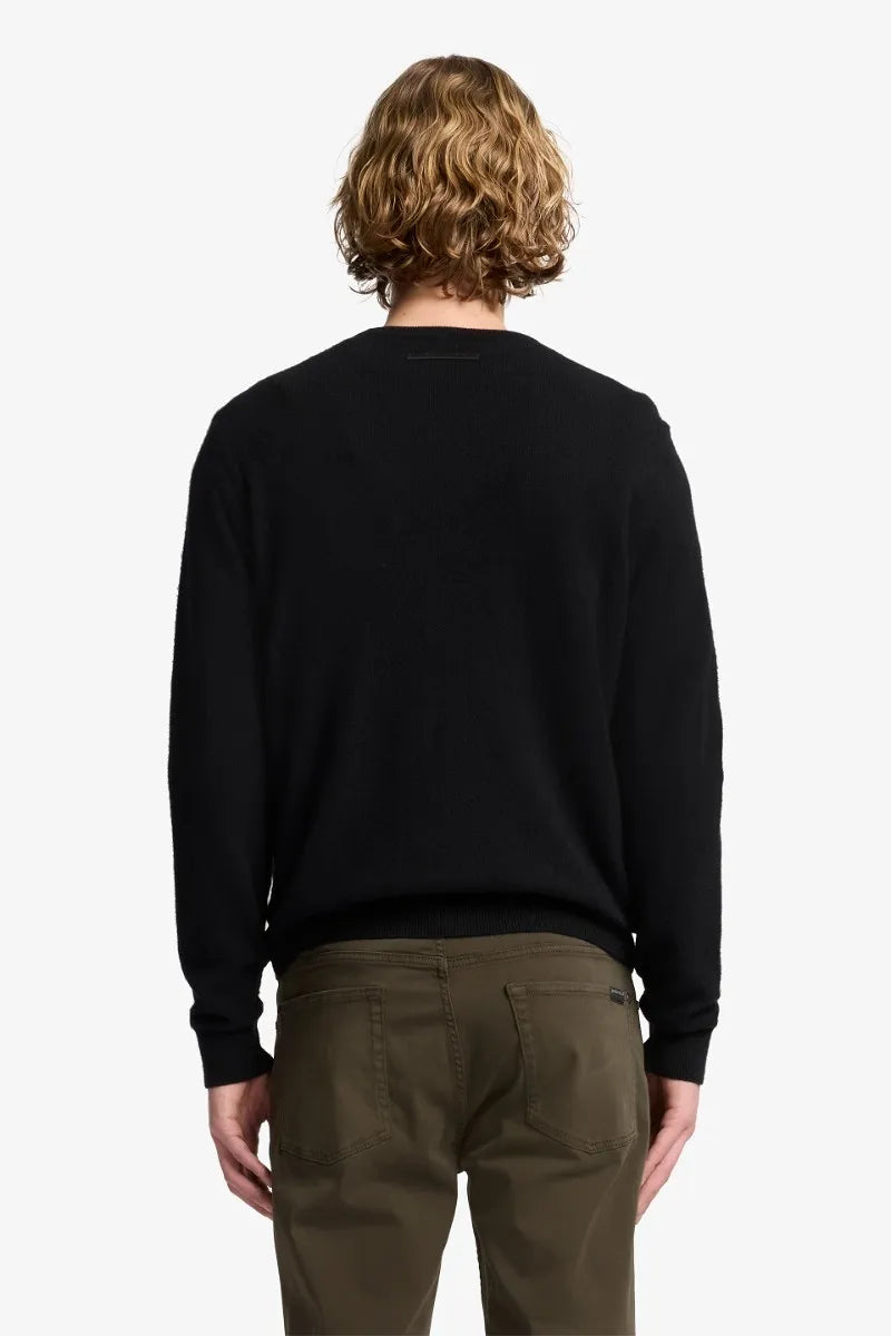 7 For All Mankind_Black_Crew Neck Sweater in Cashmere_7M0D0F16_1PK_04