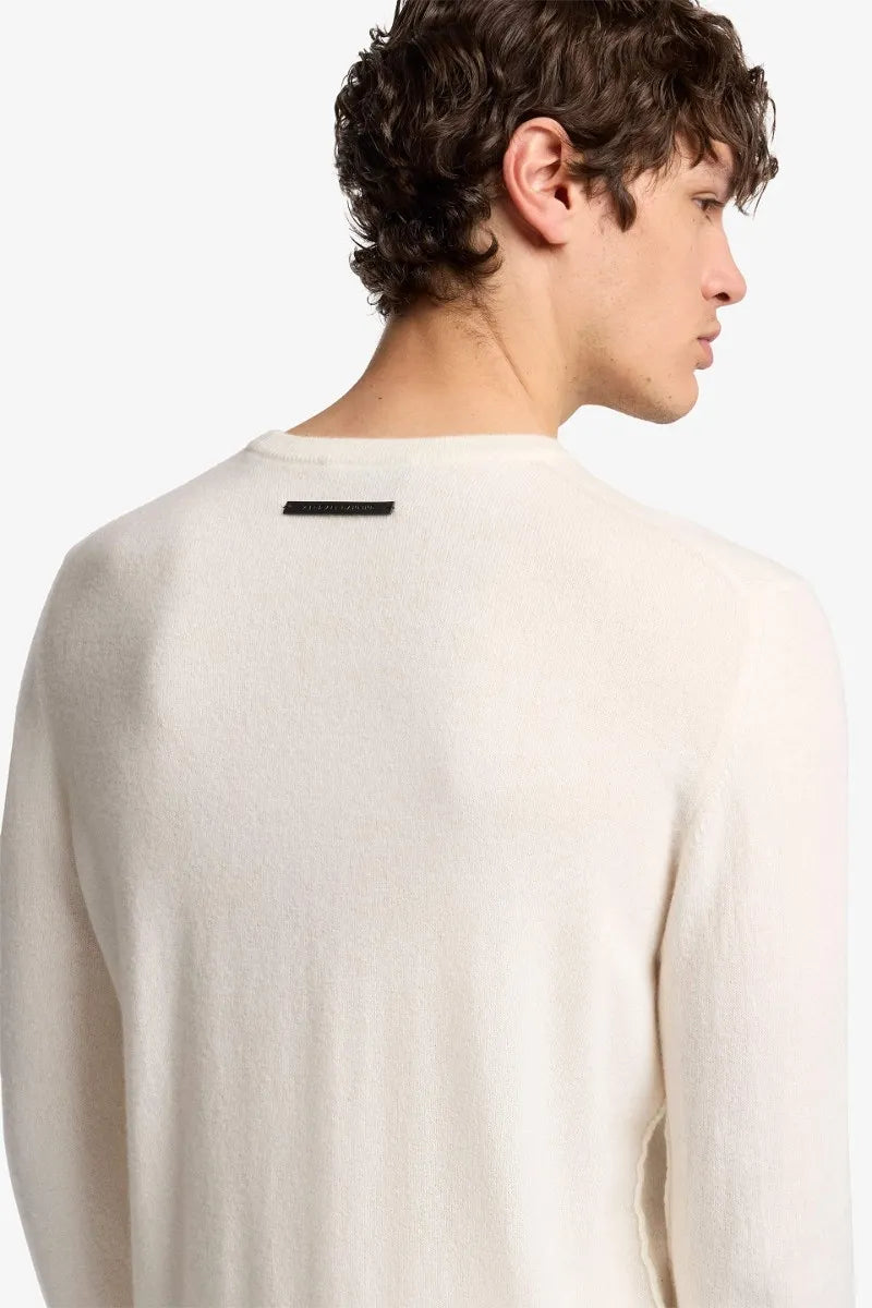 7 For All Mankind_White_Crew Neck Sweater in Cashmere_7M0D0F16_1PL_03