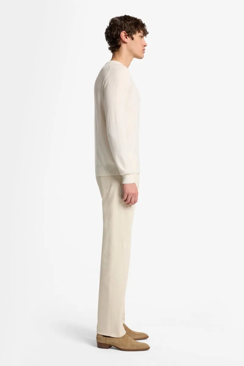 7 For All Mankind_White_Crew Neck Sweater in Cashmere_7M0D0F16_1PL_05