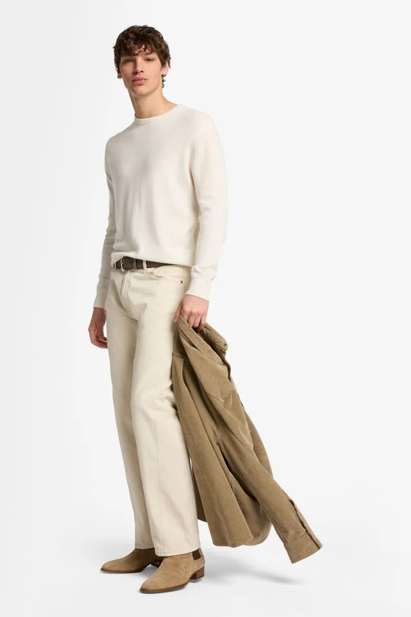 7 For All Mankind_White_Crew Neck Sweater in Cashmere_7M0D0F16_1PL_06