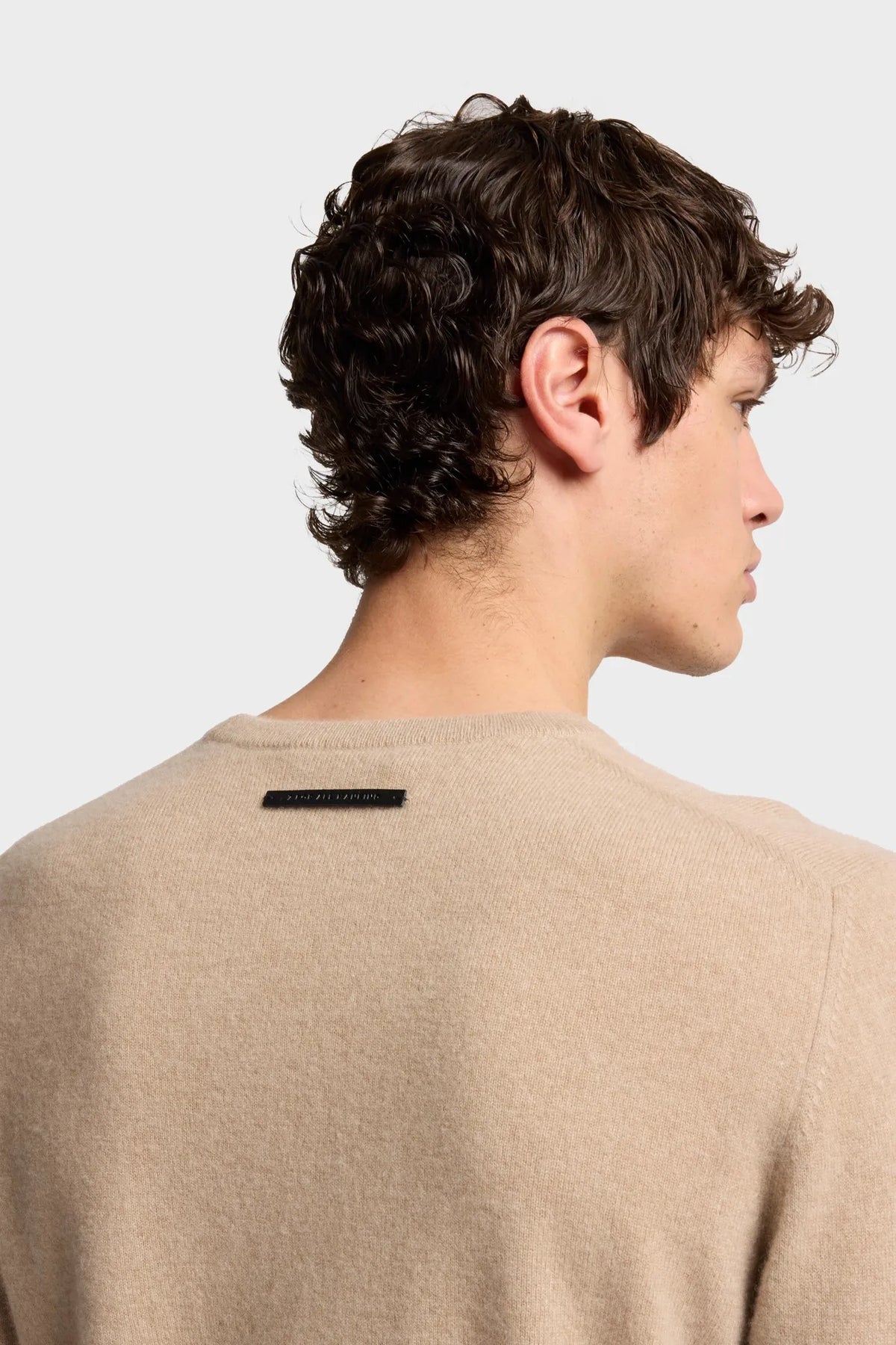 7 For All Mankind Amber Men Crewneck Sweater in Cashmere SKU: 7M0D0F16_1PM Image 03