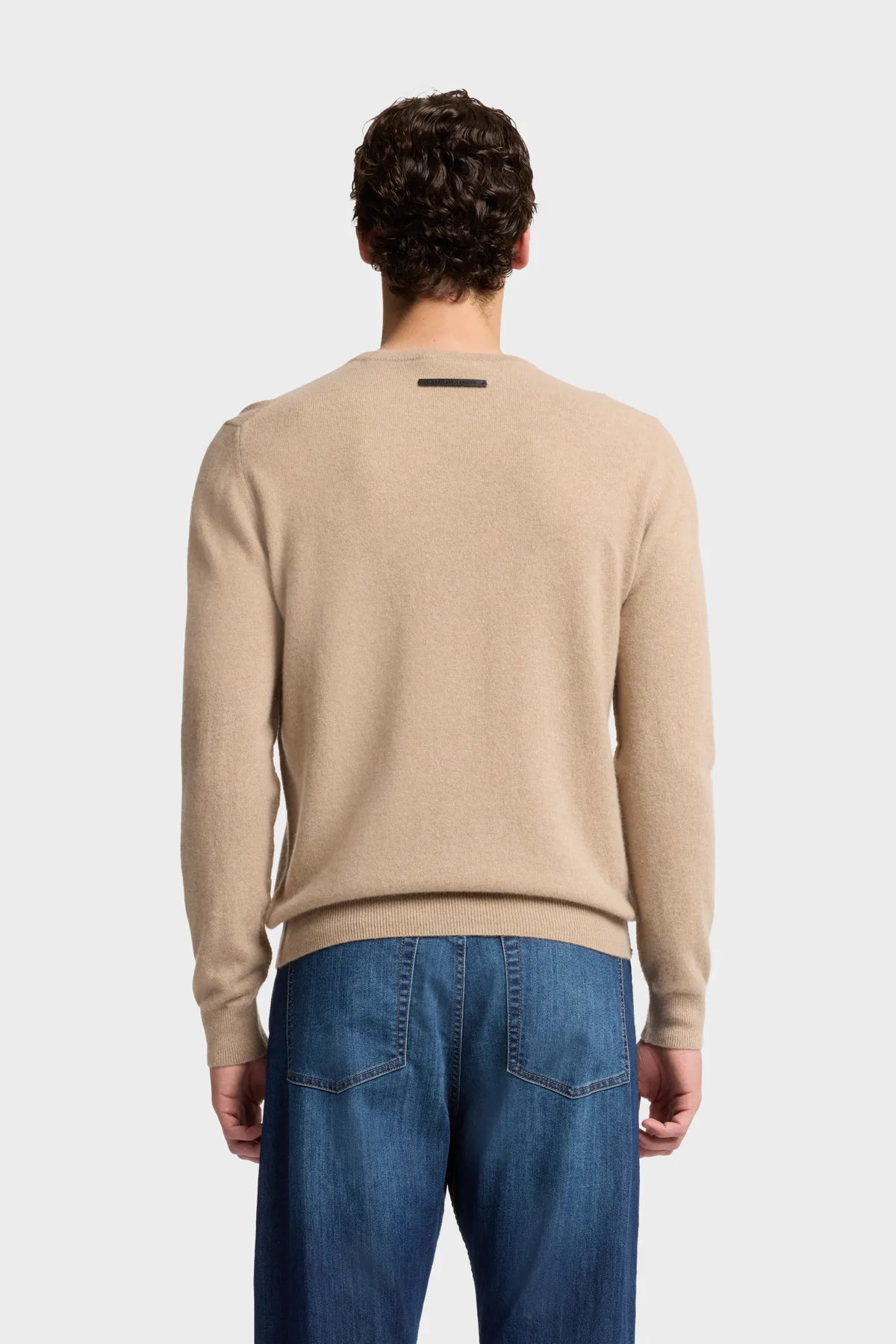 7 For All Mankind Amber Men Crewneck Sweater in Cashmere SKU: 7M0D0F16_1PM Image 04