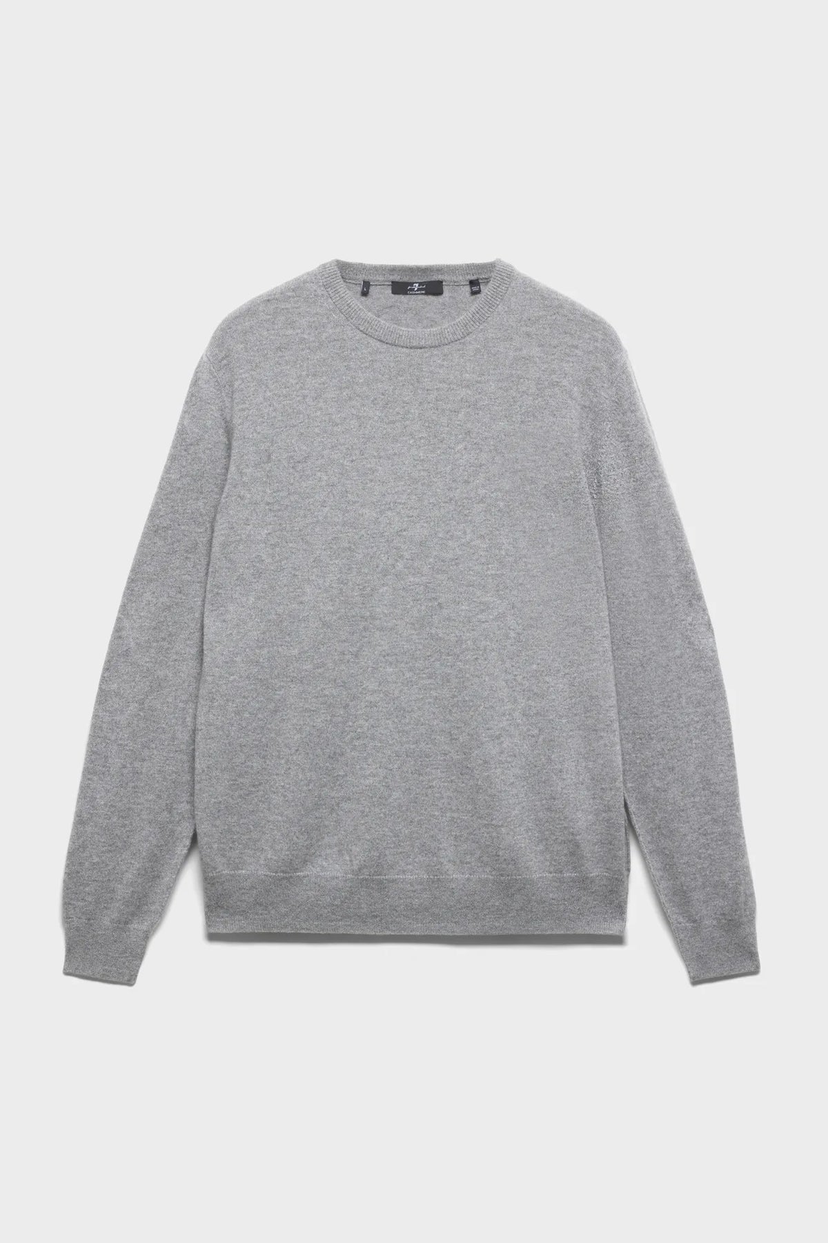 7 For All Mankind Slate Men Crewneck Sweater in Cashmere SKU: 7M0D0F16_1PO Image 06