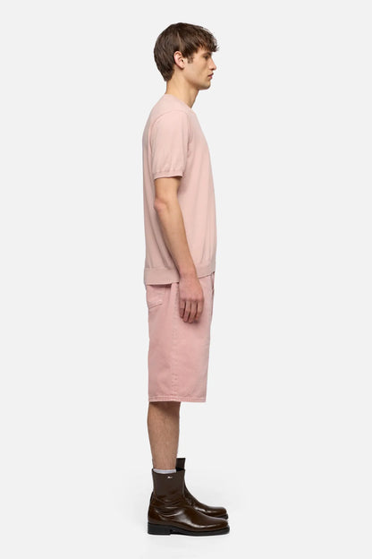 7 For All Mankind Rose Men Classic Short Sleeve Sweater SKU: 7M1N0F77_3FA Image 06