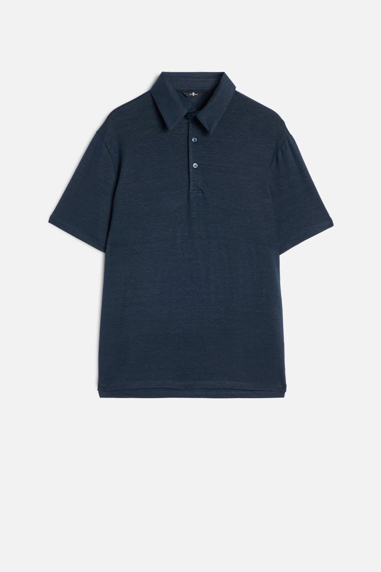 7 For All Mankind Ocean Floor Men Polo in Linen SKU: 7M720E99_1K2 Image 01