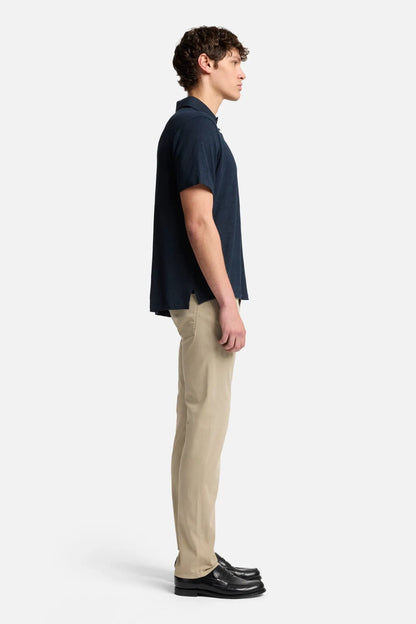 7 For All Mankind Ocean Floor Men Polo in Linen SKU: 7M720E99_1K2 Image 06