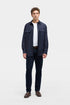 7 For All Mankind Navy Men Overshirt in Fluid SKU: 7M800G15_25Q Image 01