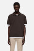 7 For All Mankind Espresso Men Double Layer Polo SKU: 7M8W0G76_3E9 Image 03