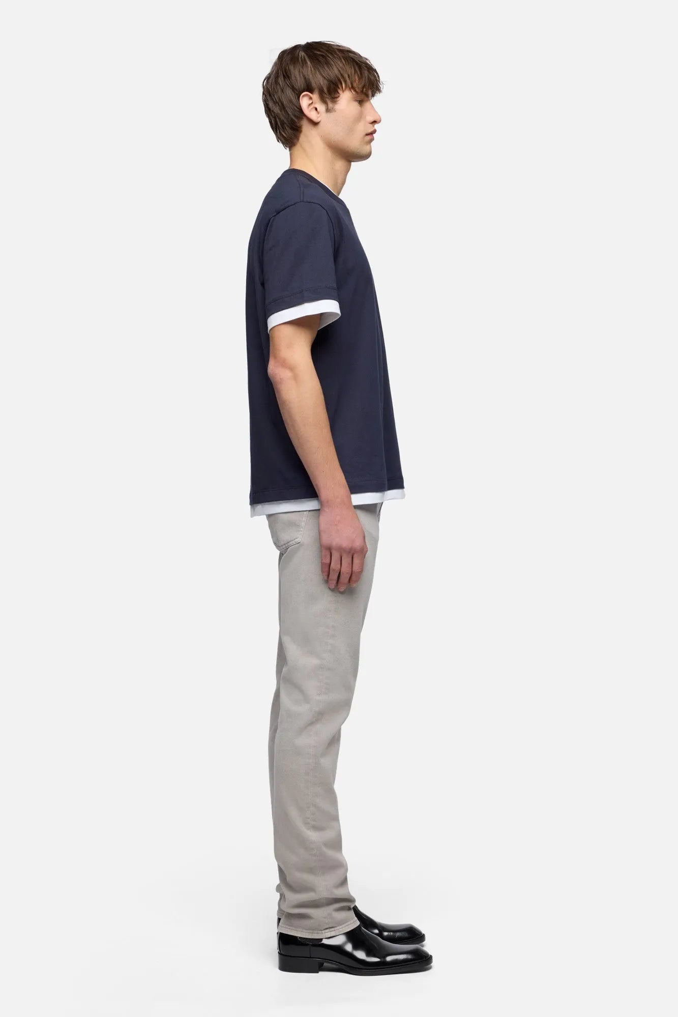 7 For All Mankind Midnight Men Double Layer Tee SKU: 7M8X0G54_3HU Image 06