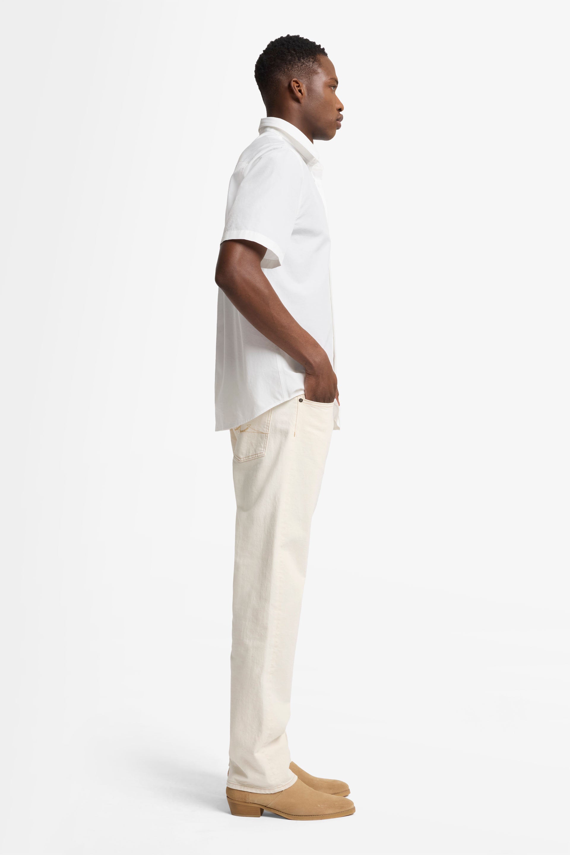 7 For All Mankind_S/S Regular Shirt Popeline White_7MC12W36-WHT_WHT_06