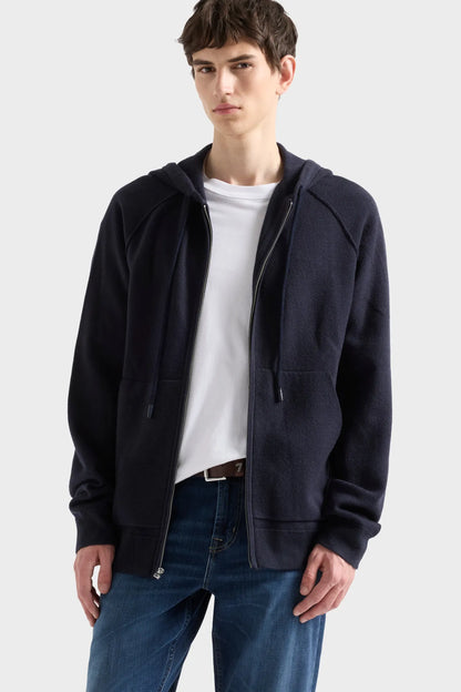 7 For All Mankind Midnight Men Zip Hoodie SKU: 7MDS0H34_3Q4 Image 02