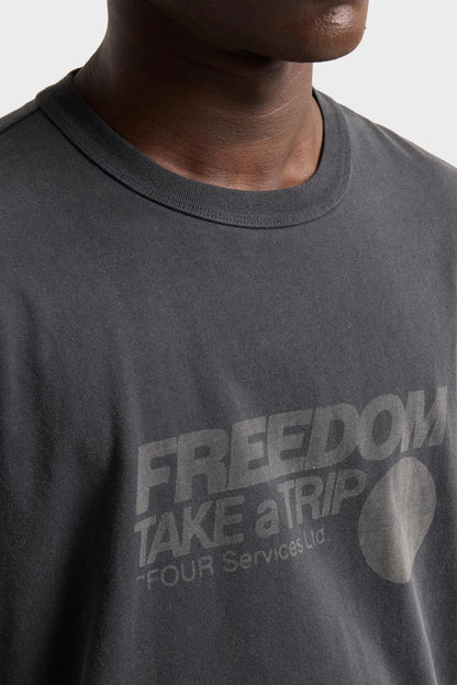 7 For All Mankind Trip Black Men Short Sleeve Graphic Tee SKU: 7MEN0H50_3VE Image 05