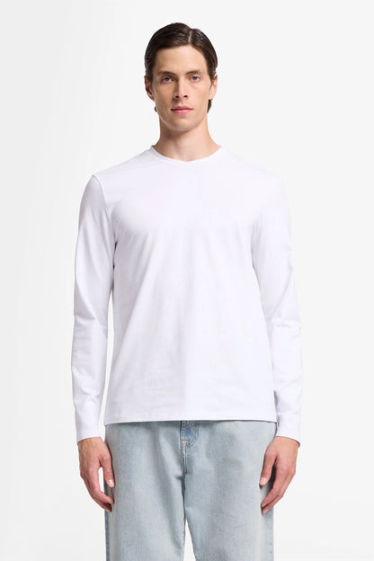 7 For All Mankind_White_Long Sleeve Tee in Luxe Performance_7MLS1237_WHT_01