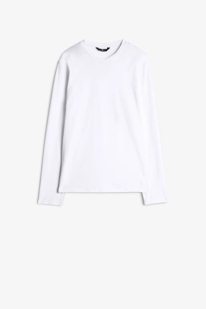 7 For All Mankind_White_Long Sleeve Tee in Luxe Performance_7MLS1237_WHT_06