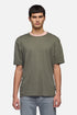 7 For All Mankind Army Men Tee in Linen Blend SKU: 7MM70E99_3FG Image 03