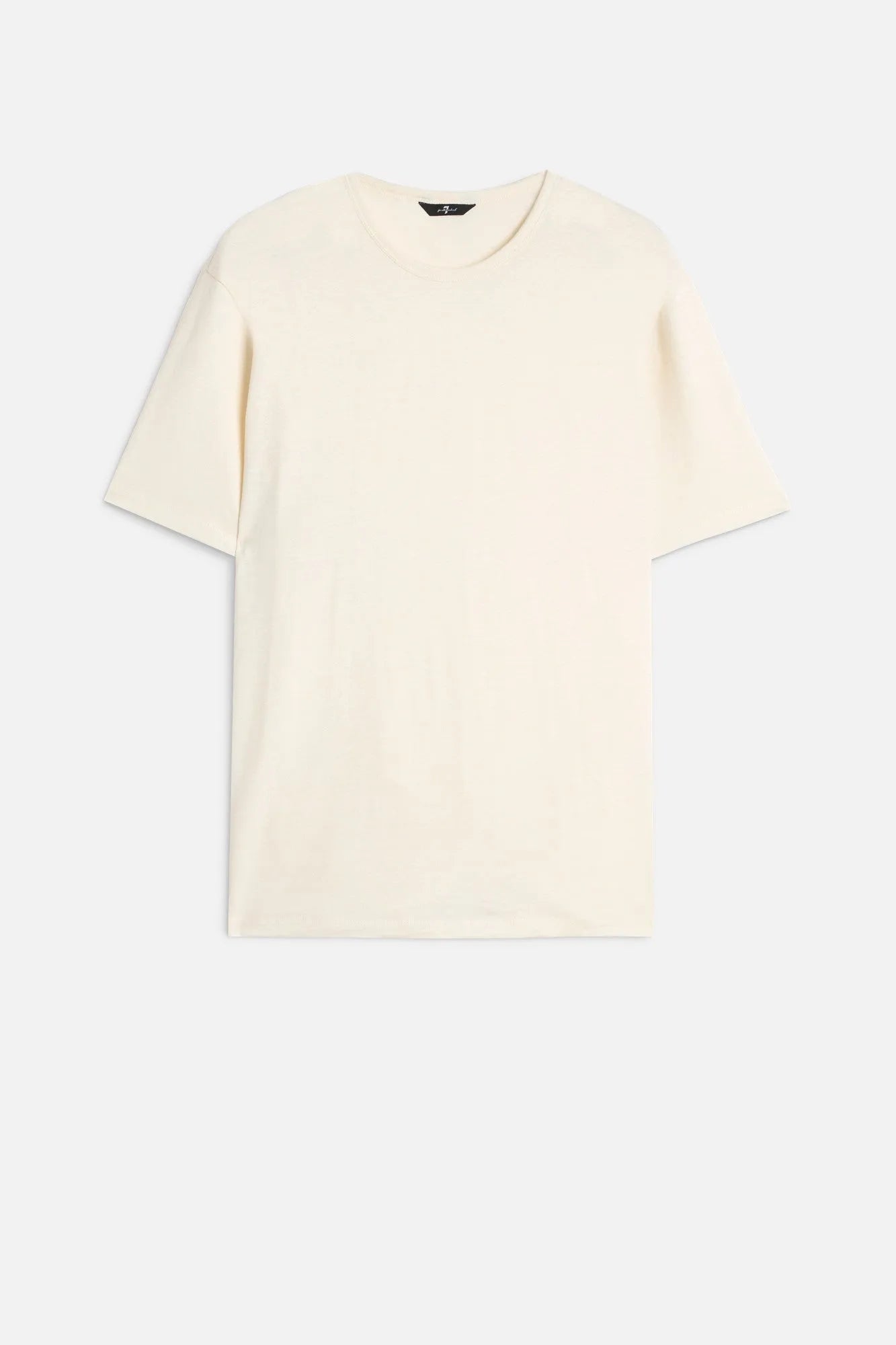 7 For All Mankind White Men Tee in Linen SKU: 7MM70E99_LWE Image 01