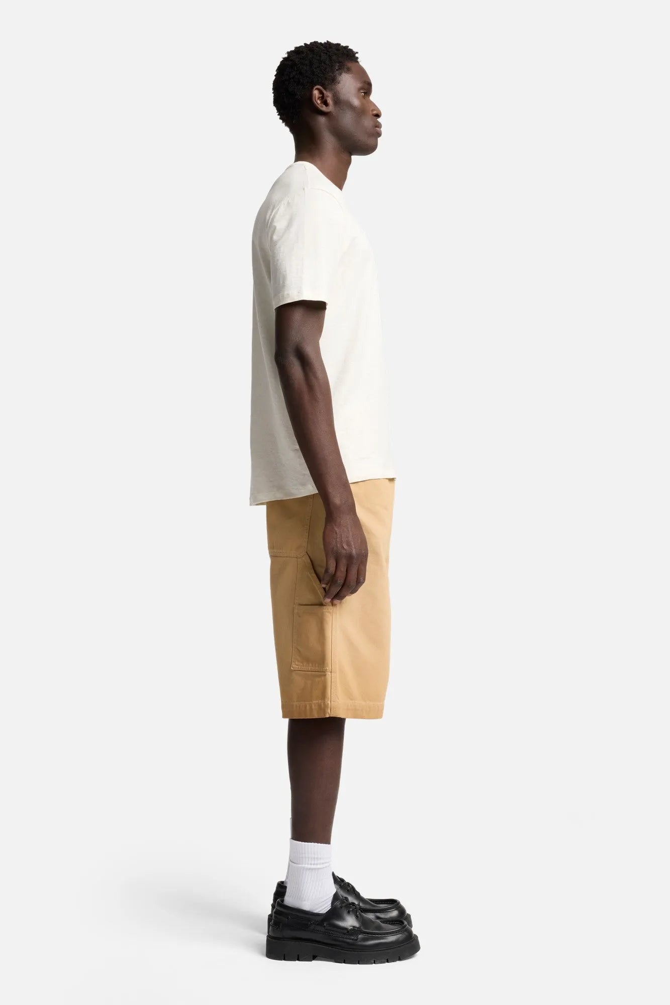 7 For All Mankind White Men Tee in Linen SKU: 7MM70E99_LWE Image 06