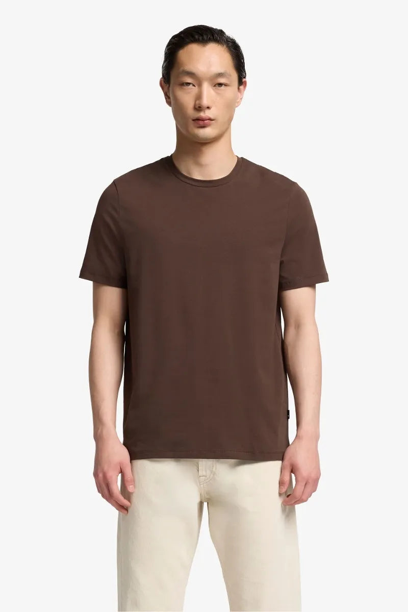 7 For All Mankind_Brown_Short Sleeve T-Shirt in Luxe Performance_7MM70F14_1VC_01