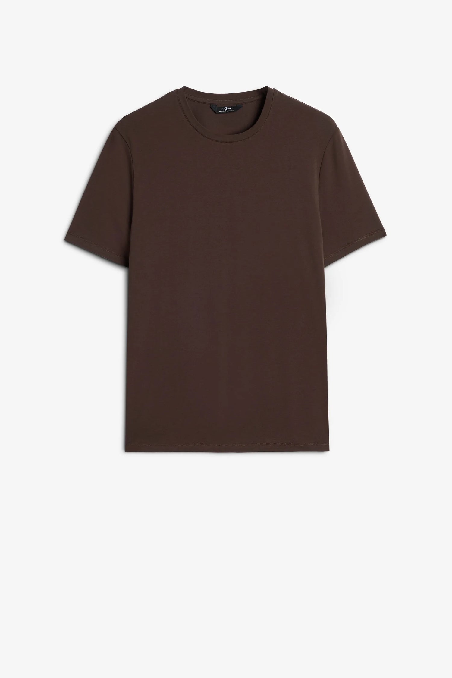 7 For All Mankind_Brown_Short Sleeve T-Shirt in Luxe Performance_7MM70F14_1VC_06
