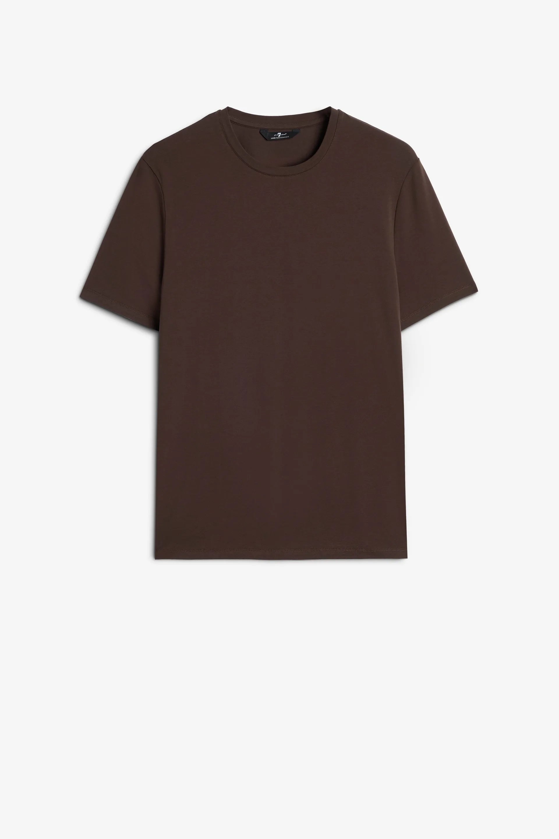 7 For All Mankind_Brown_Short Sleeve T-Shirt in Luxe Performance_7MM70F14_1VC_06