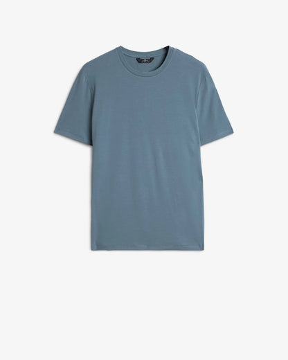 7 For All Mankind_Blue_Short Sleeve T-Shirt in Luxe Performance_7MM70F14_1VE_06