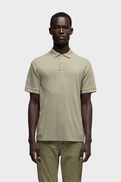 7 For All Mankind Army Men Short Sleeve Polo in Lyocell SKU: 7MP00H12_3JV Image 02