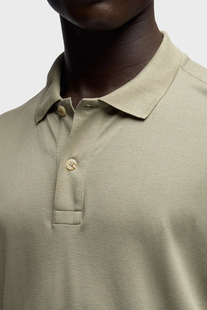7 For All Mankind Army Men Short Sleeve Polo in Lyocell SKU: 7MP00H12_3JV Image 03