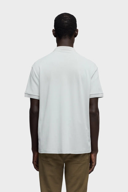 7 For All Mankind Light Blue Men Short Sleeve Polo in Lyocell SKU: 7MP00H12_3JW Image 04