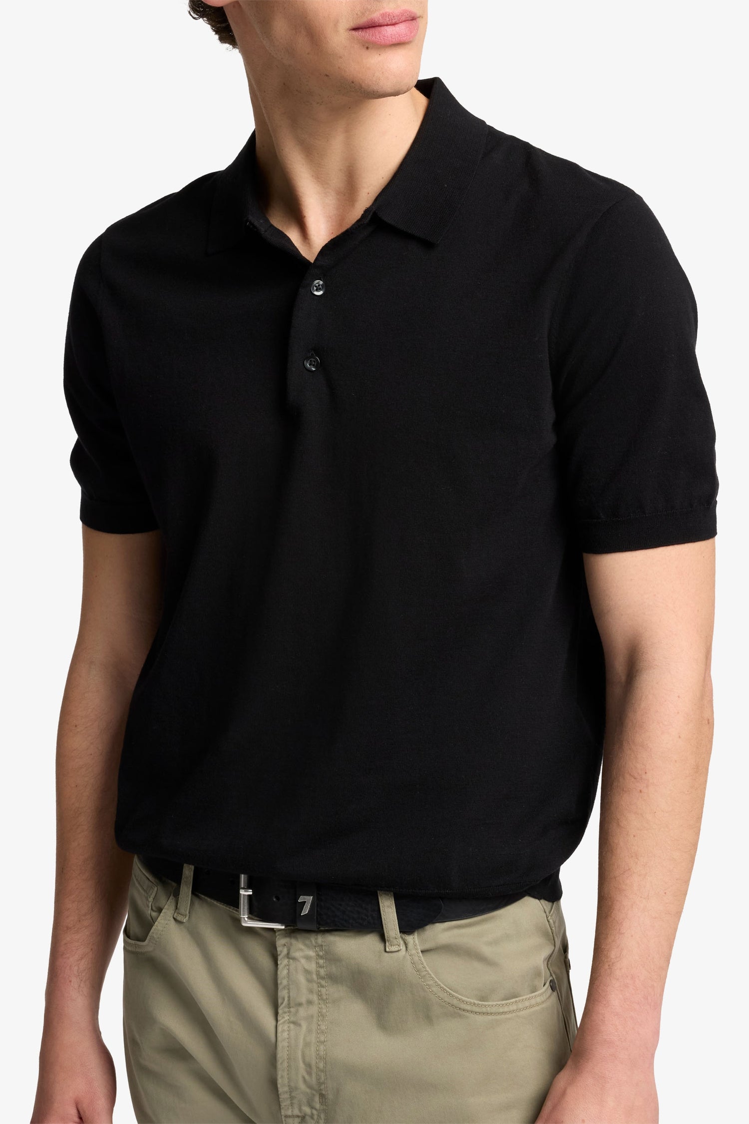 7 For All Mankind_Polo Cotton Black_7MP03K22-BLK_BLK_04