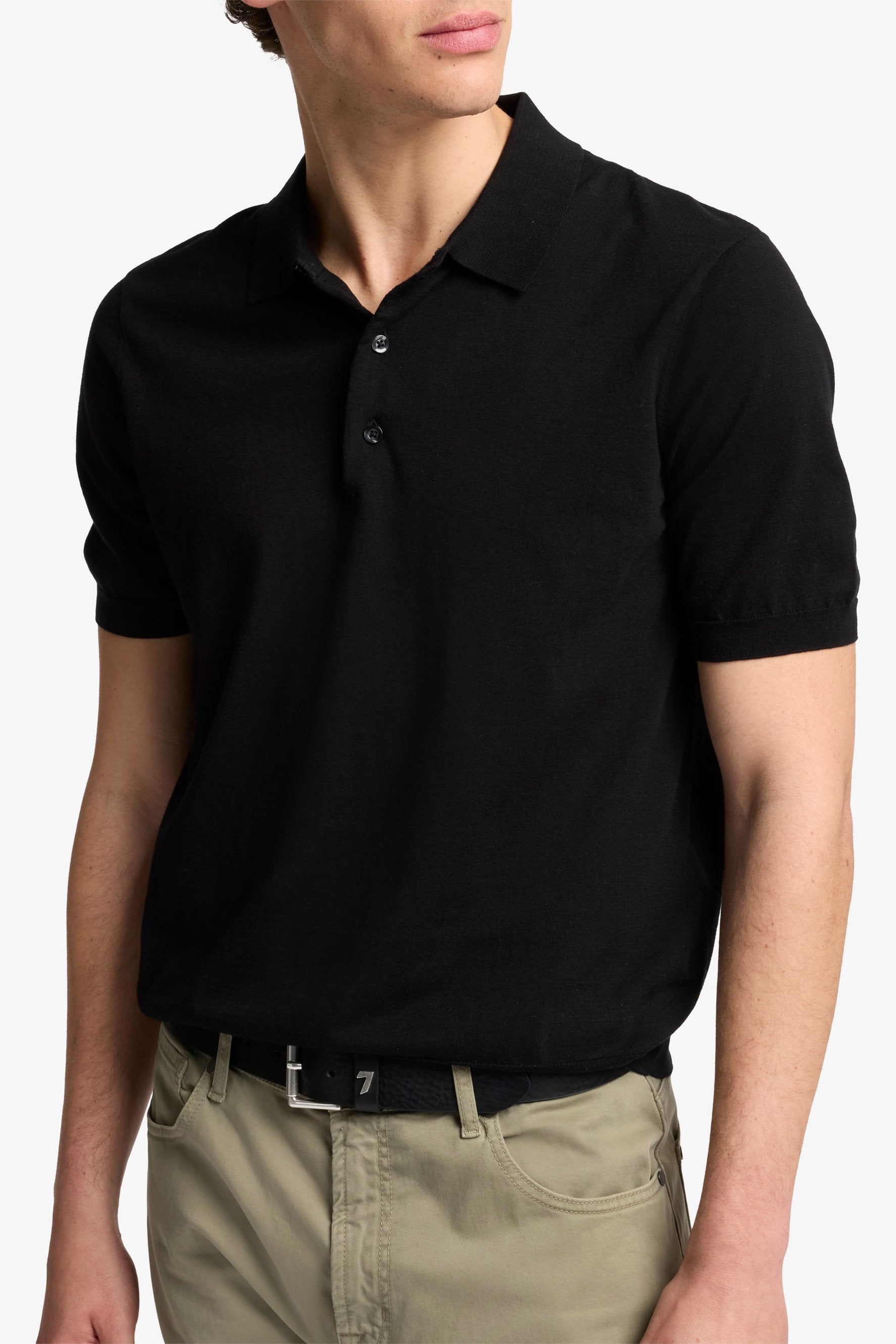 7 For All Mankind_Polo Cotton Black_7MP03K22-BLK_BLK_04