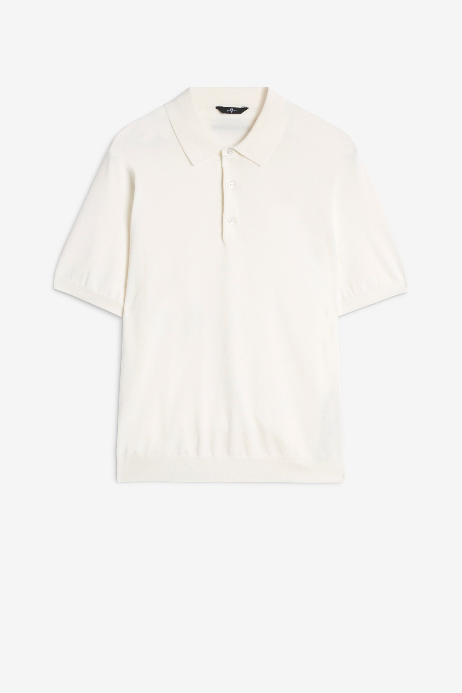 7 For All Mankind_Polo Cotton Off White_7MP03K22-WHT_WHT_01