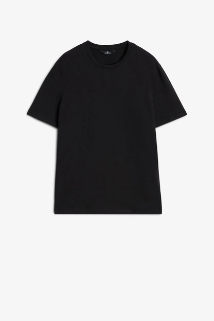 7 For All Mankind_Black_Short Sleeve T-Shirt in Luxe Performance_7MR01237_BLK_06