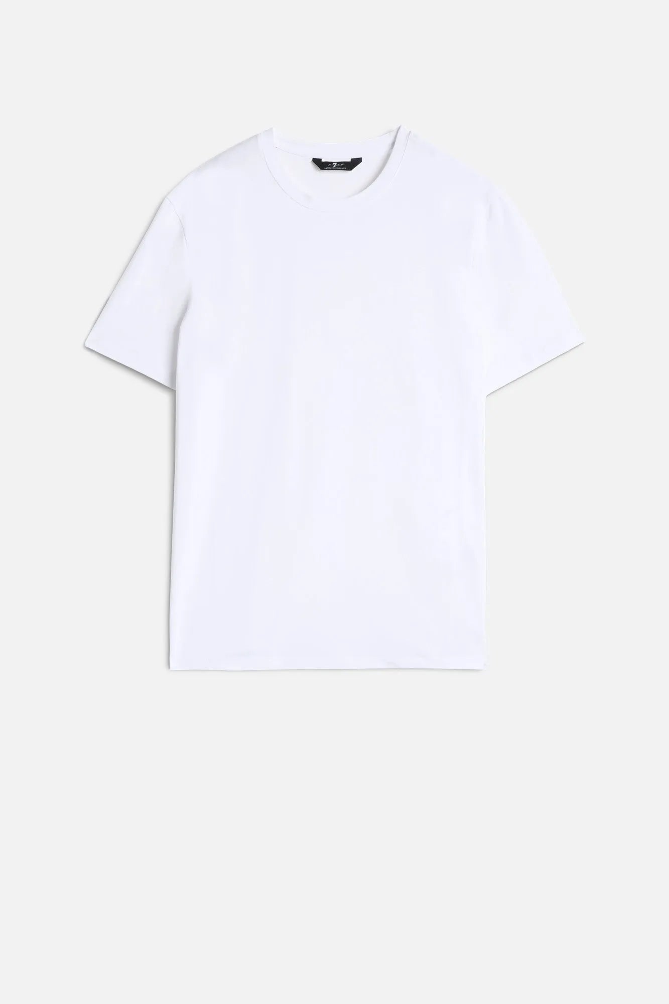 7 For All Mankind White Men Tee in Luxe Performance SKU: 7MR01237_WHT Image 01