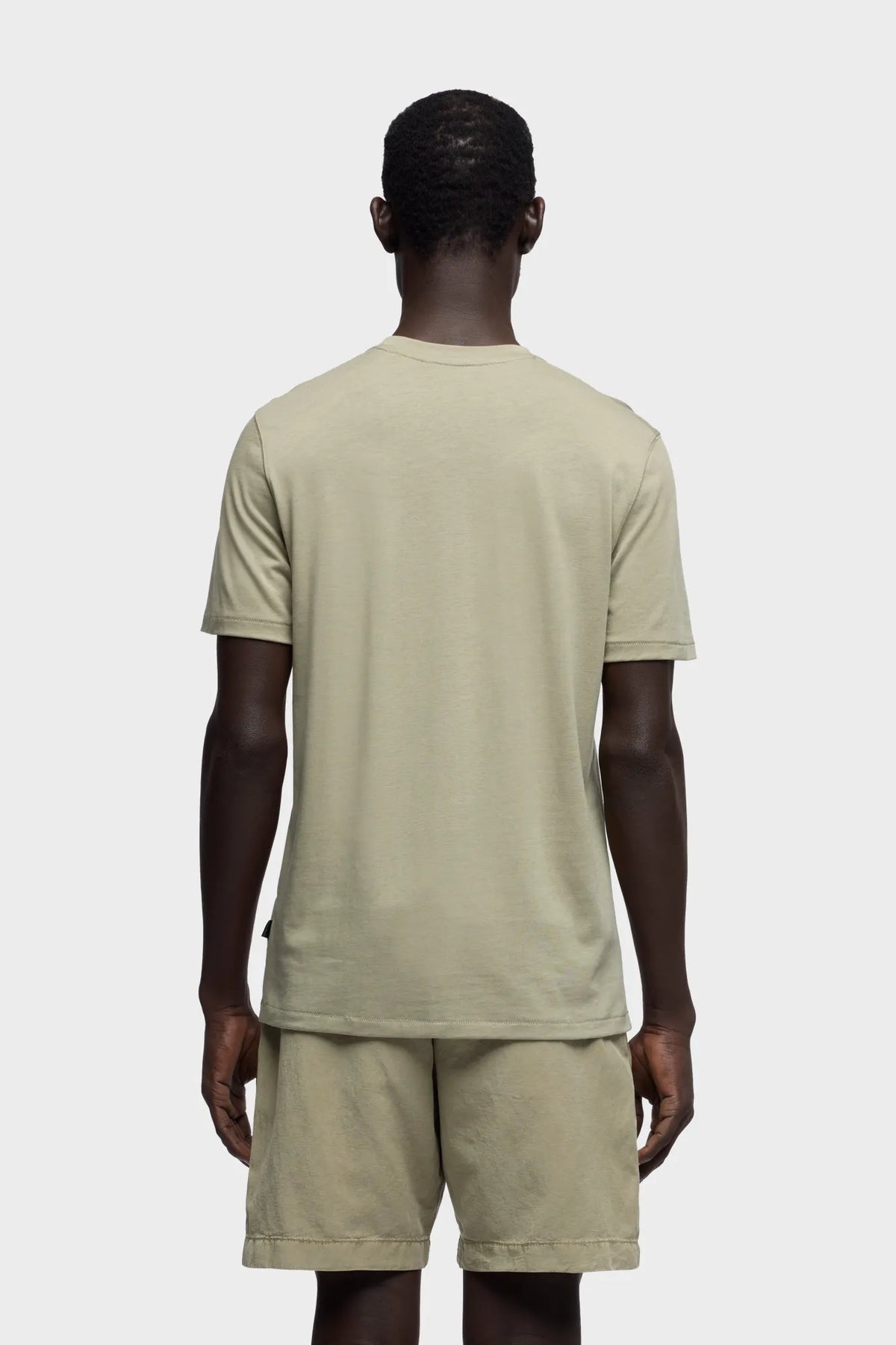 7 For All Mankind Army Men Crewneck Tee in Lyocell SKU: 7MR40F46_3JV Image 04