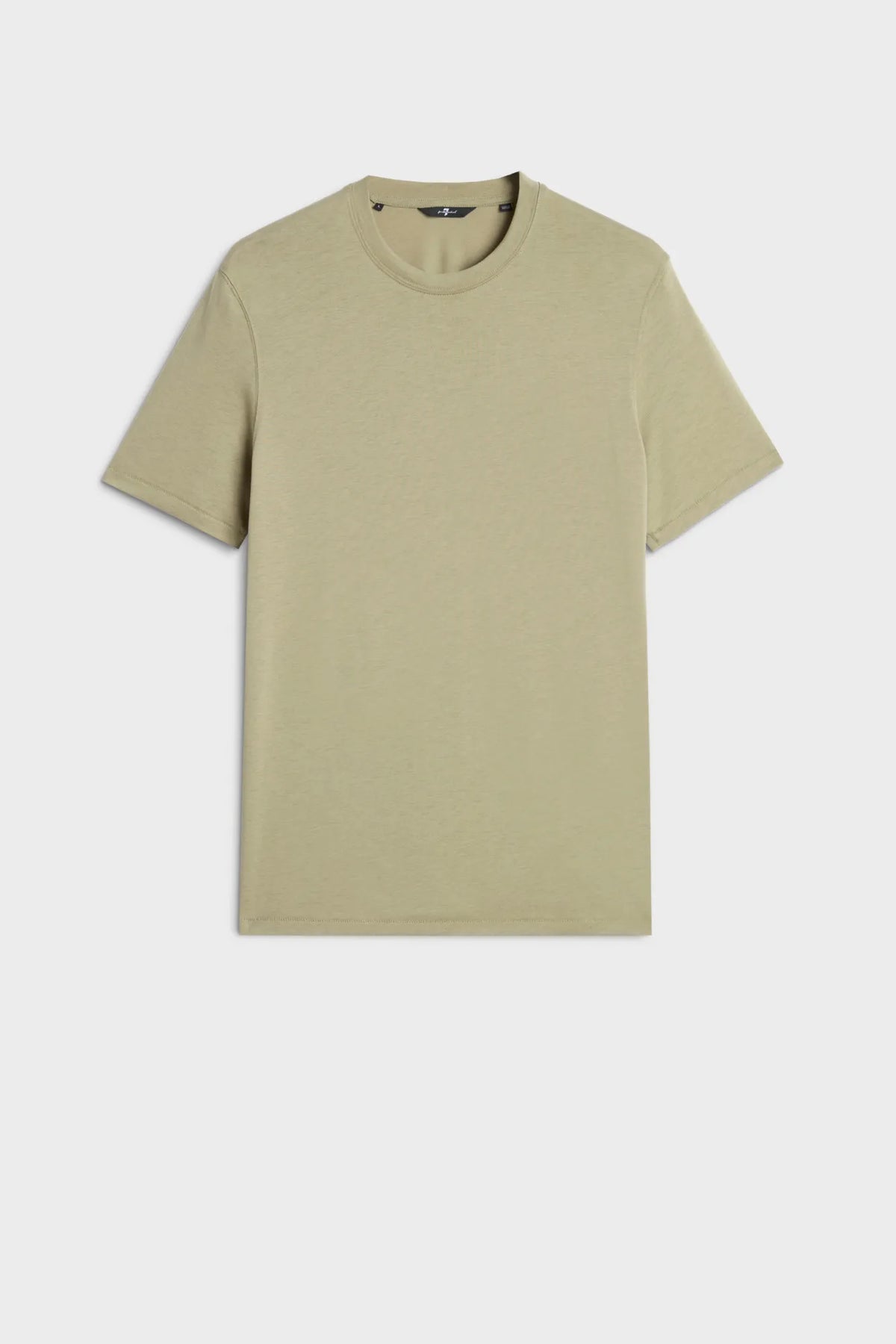7 For All Mankind Army Men Crewneck Tee in Lyocell SKU: 7MR40F46_3JV Image 06