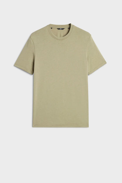 7 For All Mankind Army Men Crewneck Tee in Lyocell SKU: 7MR40F46_3JV Image 06
