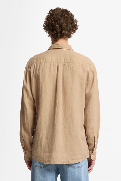 7 For All Mankind_Regular Shirt Linen Beige_7MS07W32-1FH_1FH_05