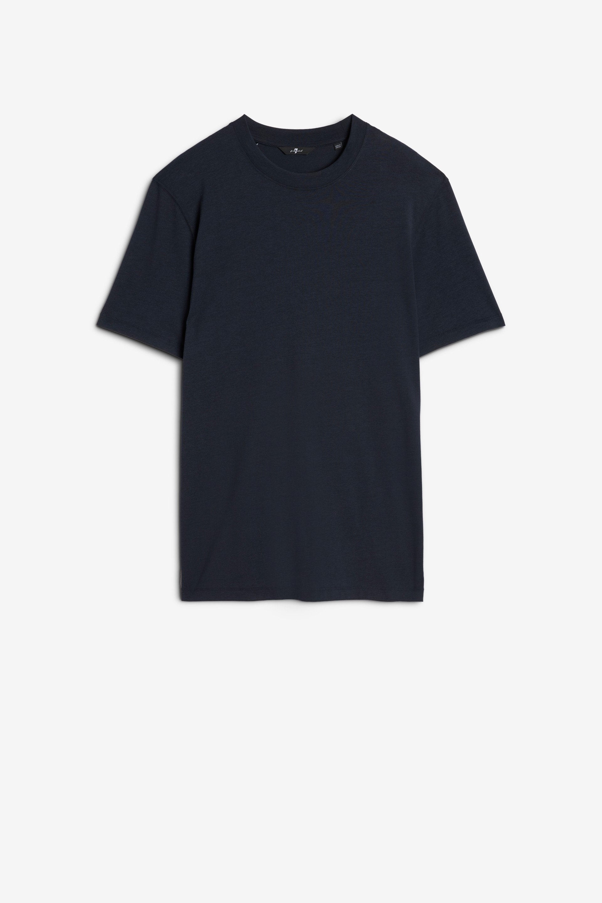 7 For All Mankind_Crew Neck T-Shirt Cotton Lyocell Navy_7MT04J09-NVY_NVY_01