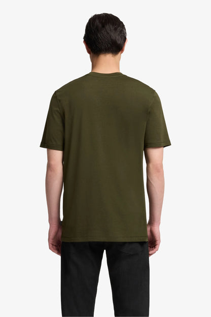 7 For All Mankind_Dark Green_Short Sleeve Crewneck Tee in Cotton Lyocell_7MT04J09_21J_04