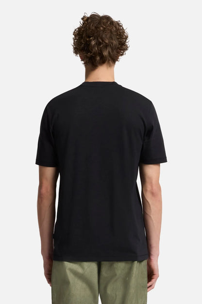 7 For All Mankind Black Men Crewneck Tee in Lyocell SKU: 7MT04J09_BLK Image 05