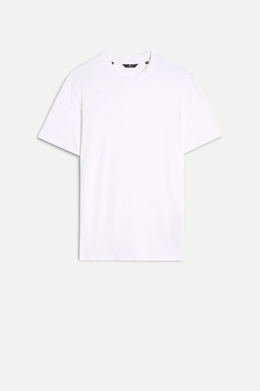 7 For All Mankind White Men Crewneck Tee in Lyocell SKU: 7MT04J09_WHT Image 01