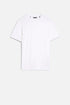 7 For All Mankind White Men Crewneck Tee in Lyocell SKU: 7MT04J09_WHT Image 01