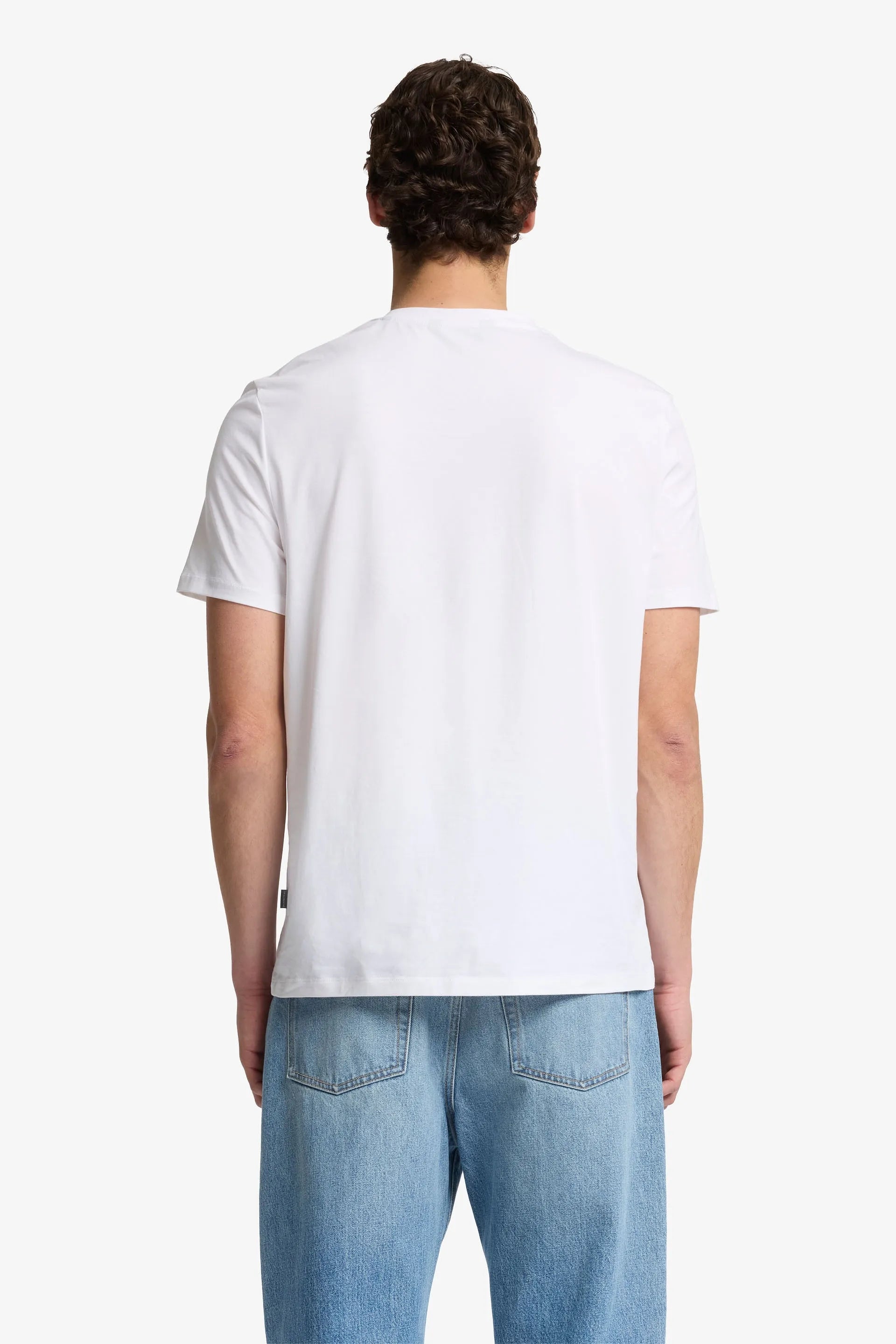 7 For All Mankind_White_3 Pack Luxe Performance Short Sleeve Tee in Luxe Performance_7MZ90F14_01W_02