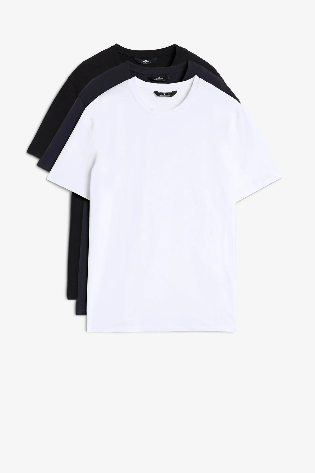 7 For All Mankind_Multicolors_3 Pack Luxe Performance Short Sleeve Tee in Luxe Performance_7MZ90F14_1O6_01